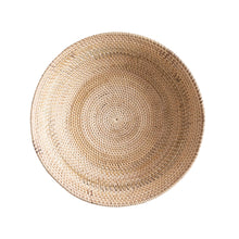 Load image into Gallery viewer, Hand-Woven Rattan Footed Bowl