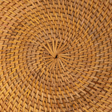 Load image into Gallery viewer, Hand-Woven Rattan Footed Bowl