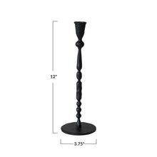 Load image into Gallery viewer, Hand-Forged Cast Iron Taper Holder | 3 Sizes