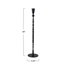 Load image into Gallery viewer, Hand-Forged Cast Iron Taper Holder | 3 Sizes