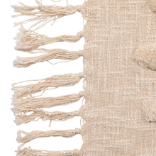 Load image into Gallery viewer, Tufted Flowers + Fringe Throw