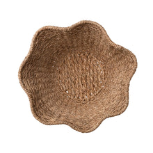 Load image into Gallery viewer, Decorative Woven + Rattan Ruffled Bowl