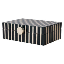 Load image into Gallery viewer, Mango Wood + Resin Striped Box