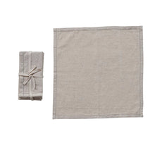 Load image into Gallery viewer, Cotton + Linen Napkins w/Stitch | Set of 4