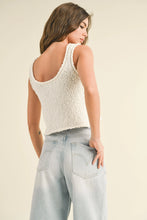 Load image into Gallery viewer, Textured Knitted Crop Top | White