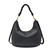 Load image into Gallery viewer, Sabrina Woven Hobo | Black