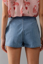 Load image into Gallery viewer, Side Zipper Denim Skort | Light Denim