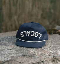 Load image into Gallery viewer, Children's Snapback Hat | Upside Down Locals | Navy