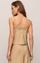 Load image into Gallery viewer, Kori Lace Trim Cami | Toast