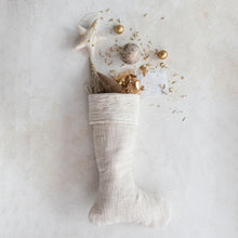Load image into Gallery viewer, Cream Slub Stocking