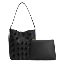 Load image into Gallery viewer, Celine Hand-Woven Tote | Black