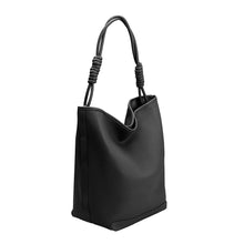 Load image into Gallery viewer, Adeline Recycled Vegan Tote Bag | Black