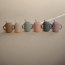 Load image into Gallery viewer, Silicone Training Cup + Straw | Shifting Sand