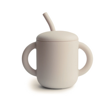 Load image into Gallery viewer, Silicone Training Cup + Straw | Shifting Sand