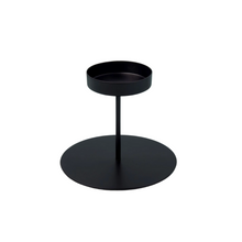 Load image into Gallery viewer, Black Pillar Candle Holder | 2 Sizes