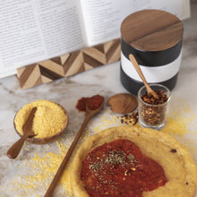 Load image into Gallery viewer, Glass Jar with Teak Lid & Spoon | 3 Sizes