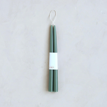 Load image into Gallery viewer, Dipped Taper Candles Moss | 3 Sizes