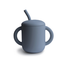 Load image into Gallery viewer, Silicone Training Cup + Straw | Tradewinds
