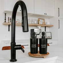 Load image into Gallery viewer, Stoneware Dish Soap Dispenser | Black
