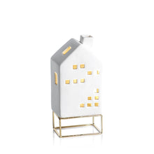 Load image into Gallery viewer, LED Ceramic House w/ Base | 3 Sizes