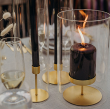 Load image into Gallery viewer, Gold Pillar Candle Holder | 2 Sizes