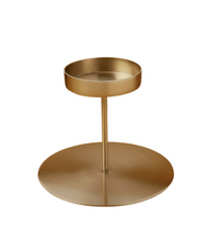 Load image into Gallery viewer, Gold Pillar Candle Holder | 2 Sizes