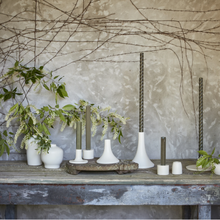 Load image into Gallery viewer, 10" Ribbed Taper Candles | Parchment