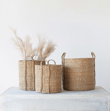 Load image into Gallery viewer, Hand-Woven Baskets w/ Handles | 3 Sizes