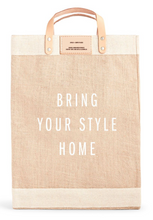 Load image into Gallery viewer, Bring Your Style Home Market Bag | Nautral