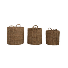 Load image into Gallery viewer, Hand-Woven Baskets w/ Handles | 3 Sizes