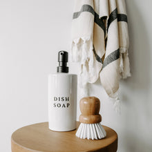 Load image into Gallery viewer, Stoneware Dish Soap Dispenser | White