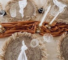 Load image into Gallery viewer, Straw Placemats w/ Fringe