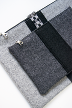 Load image into Gallery viewer, Small Wool Pouch in Gray