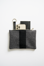 Load image into Gallery viewer, Small Wool Pouch in Gray