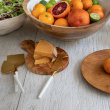 Load image into Gallery viewer, White + Gold Cheese Set