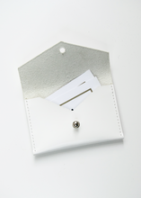 Load image into Gallery viewer, Geo Card Holder in White + Light Gray