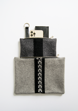 Load image into Gallery viewer, Small Wool Pouch in Gray
