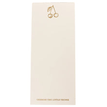 Load image into Gallery viewer, Gilded Notepad | Cherries
