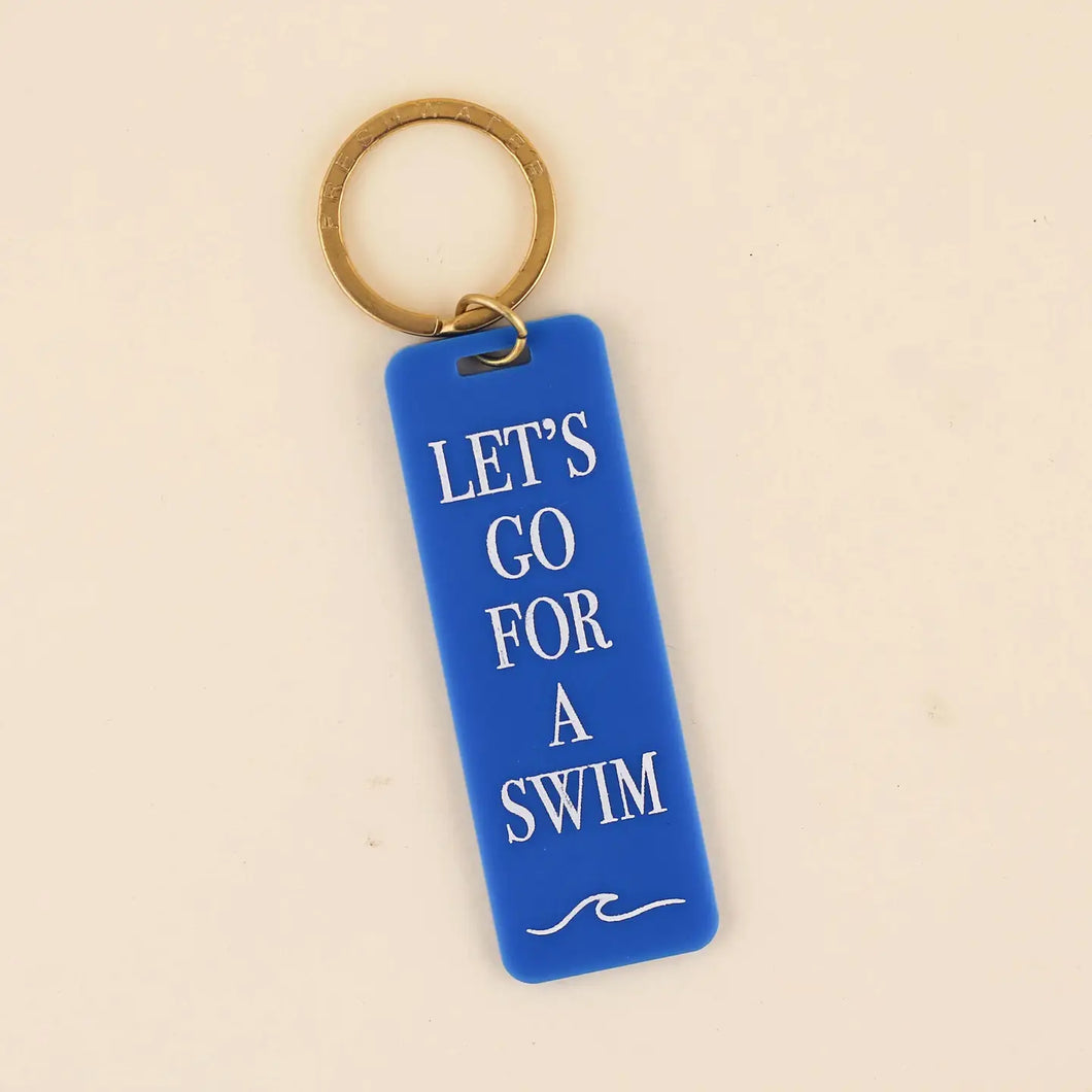 Let's Go For A Swim | Tote + Keychain