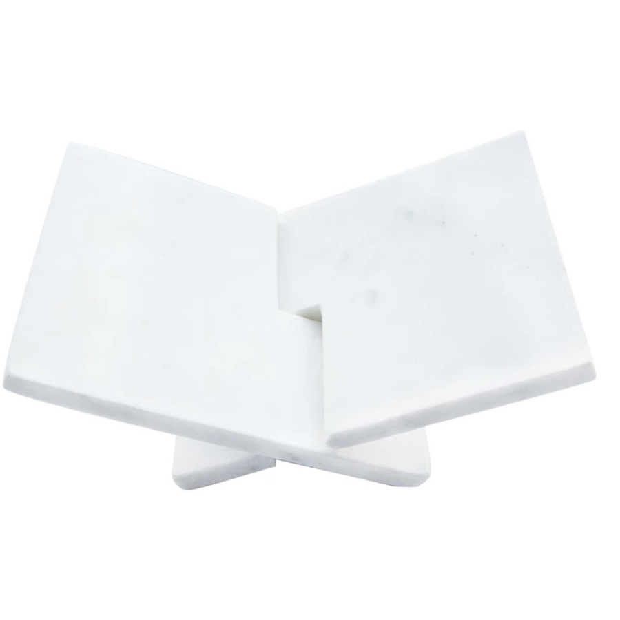 Interlocking Marble Book Holder