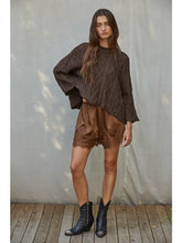 Load image into Gallery viewer, Lace Detail Shorts | Chocolate
