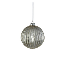 Load image into Gallery viewer, Antique Ribbed Ball Ornament | 2 Sizes
