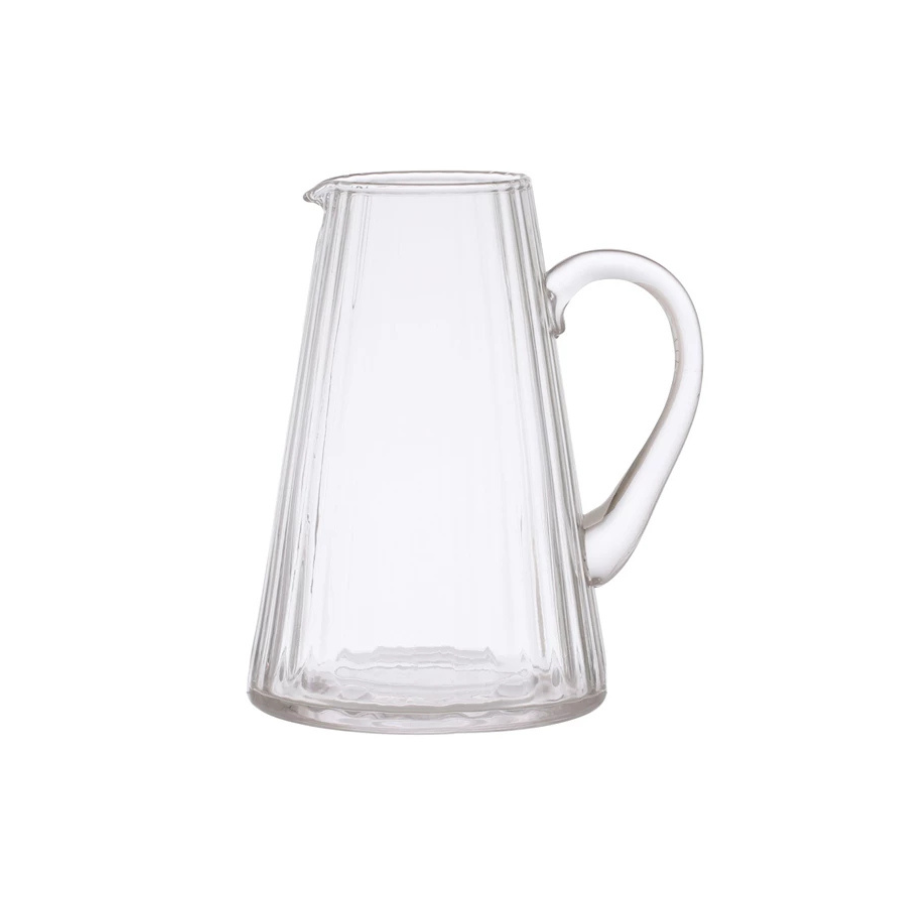 60 oz. Ribbed Glass Pitcher