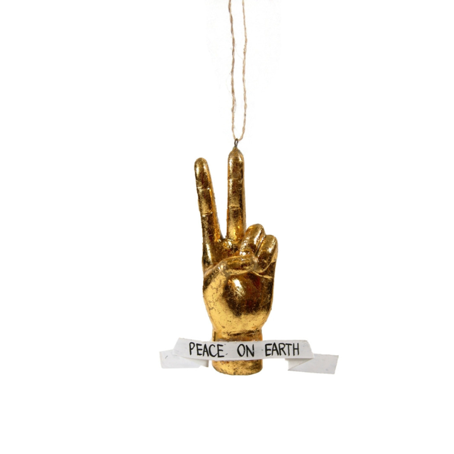 Peace Hand Ornament