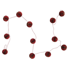 Load image into Gallery viewer, Honeycomb Ball Garland | Burgundy
