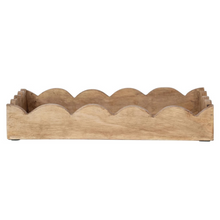 Load image into Gallery viewer, Natural Mango Wood Scalloped Tray
