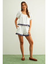 Load image into Gallery viewer, Ruffled Hem Linen Shorts
