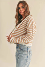 Load image into Gallery viewer, Crochet Knitted Cardigan | Tan
