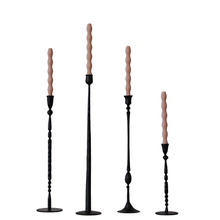 Load image into Gallery viewer, Hand-Forged Cast Iron Taper Holder | 3 Sizes
