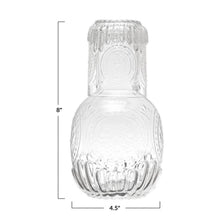 Load image into Gallery viewer, Embossed Glass Carafe
